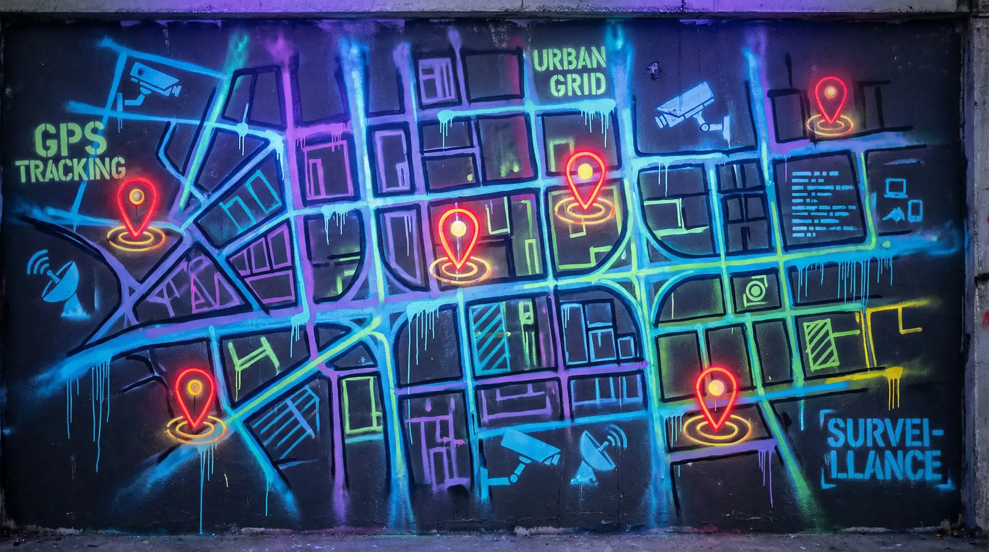 阿v网站在线观看 狗仔追踪地图 - 城市涂鸦风格